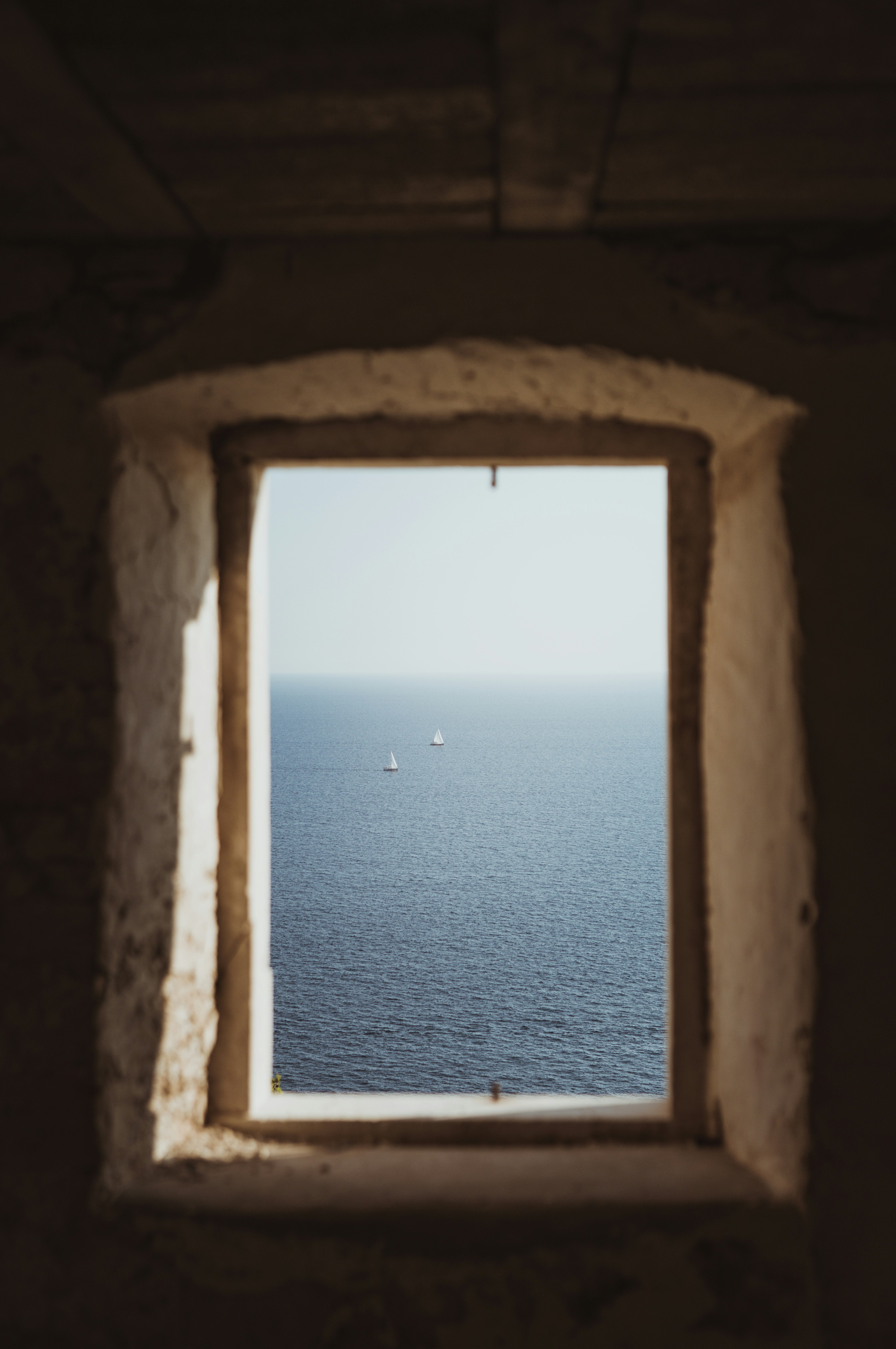 aerial photography of two sailboat on body of water during daytime